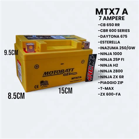 Jual Mtx A Accu Acu Aki Kering Motor Gel Kawasaki Ninja Ninja