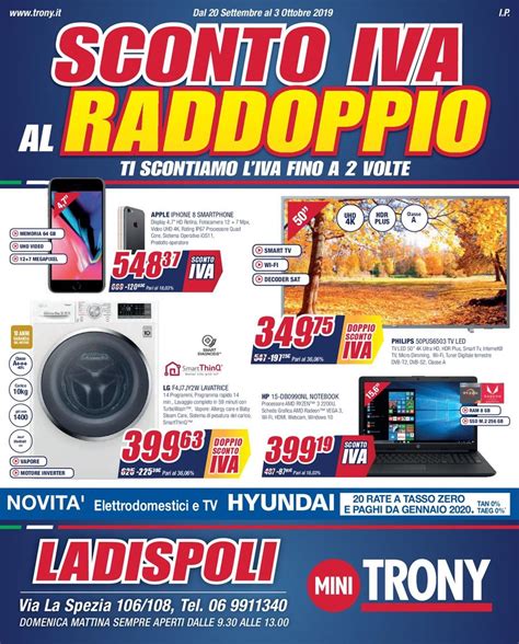 Trony Volantino Attuale 20 09 03 10 2019