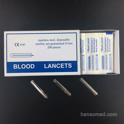 Disposable Sterile Stainless Steel Lancets