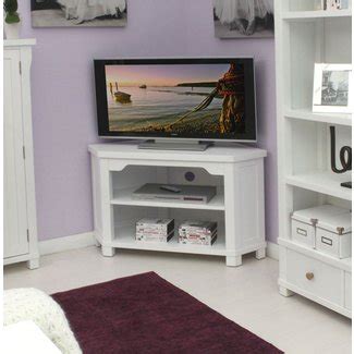 White Corner TV Stand - VisualHunt