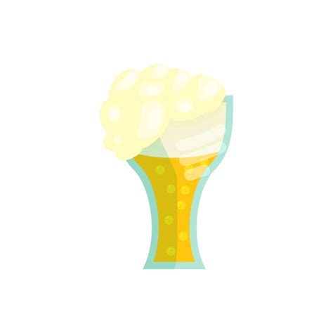 Icono De Vaso De Cerveza En Estilo De Dibujos Animados Sobre Un Fondo