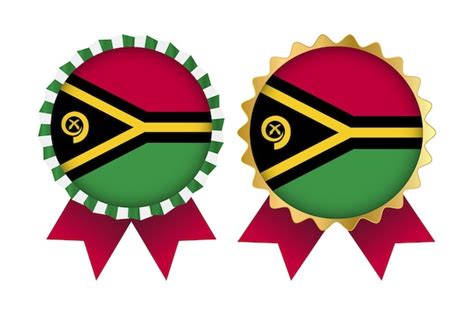 Premium Vector Vector Medal Set Designs Of Vanuatu Template