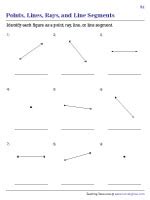 Naming Lines Segments And Rays Worksheet