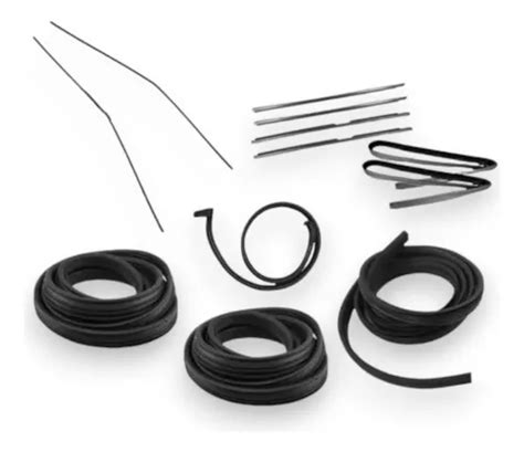 Kit Completo Borrachas De Portas Bau Fiat Fiorino Brinde