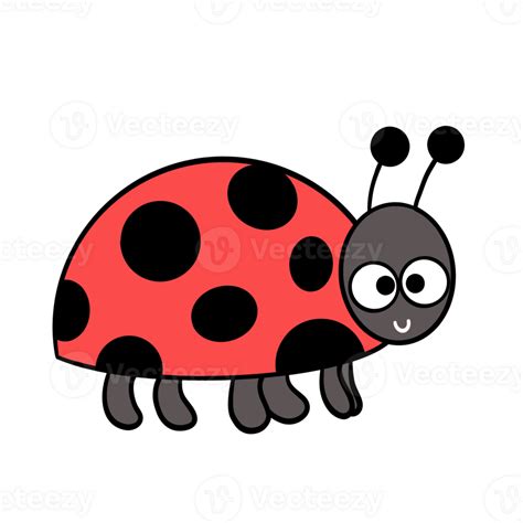 Red Lady Bug Cartoon Illustration 28115024 Png