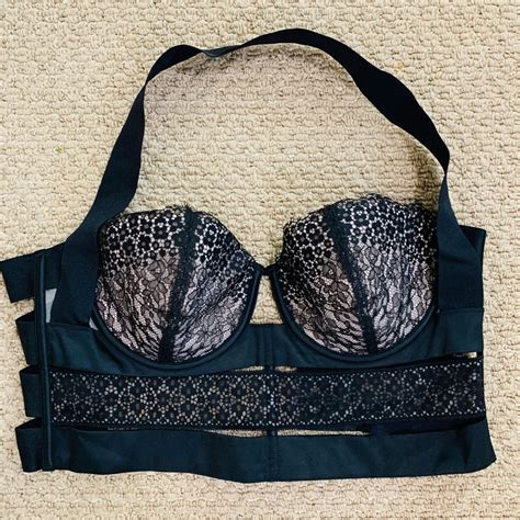 Victorias Secret Black Lace Bra Gem