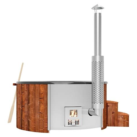 Holzklusiv Saphir Hot Tub Basic Deluxe Cm Thermoholz Anthrazit Max Personenzahl