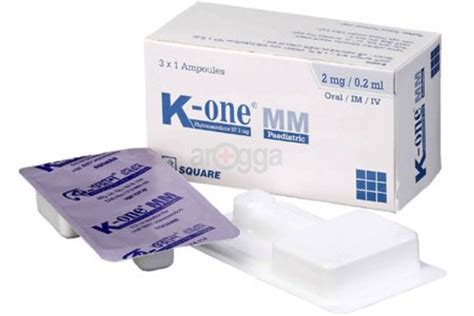 K One MM Injection 2mg 0 2ml Medicine Arogga Online Pharmacy Of