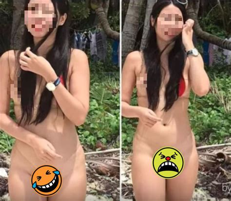 Cô gái mặc bikini sợi chỉ suy sụp thanh minh mọi chuyện chỉ là vô tình nhưng dân mạng lại