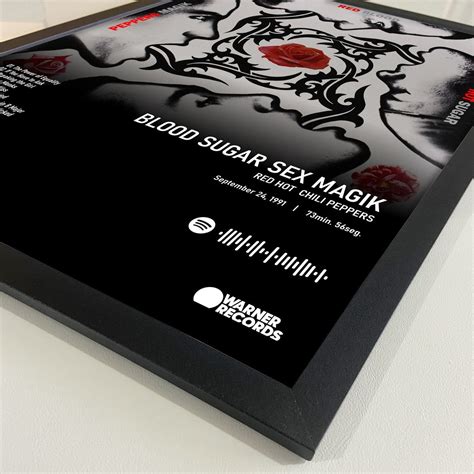 Quadro Spotify Blood Sugar Sex Magik X Cm Elo