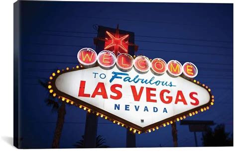 Welcome to Fabulous Las Vegas Sign at Night