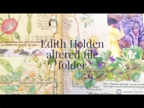 Edith Holden Altered File Folder Flip Through Youtube