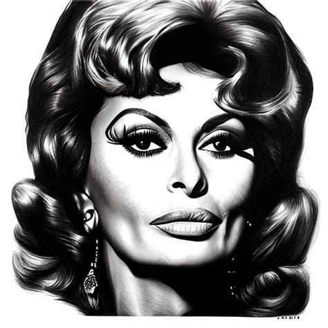 Promi Konterfei Sophia Loren Kostenloses Stock Bild Public Domain