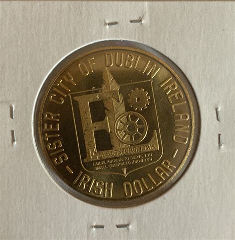 1972 Emmetsburg Iowa Sister City Of Dublin Ireland Irish Dollar Ebay