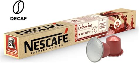 Nescaf Farmers Origins Colombia Decaf Bezkofeinov Kapsle Do Nespresso