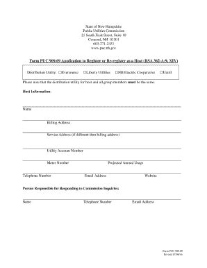 Fillable Online Puc Nh Form PUC 909 09 Application To Register Or Re