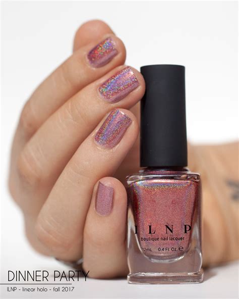 Dinner Party Alluring Marsala Ultra Holographic Nail Polish By Ilnp