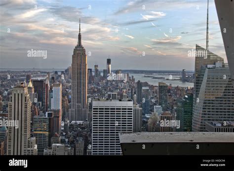 New York skyline aerial view Stock Photo - Alamy