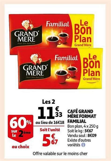 Promo Café grand mère format familial chez Auchan Direct