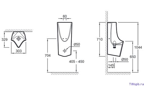 Безводный писсуар Jacob Delafon Struktura EZA222-00 — T-WAY