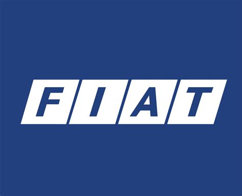 Fiat Old Logo Brand Car Symbol White Design Italian Automobile Vector