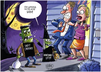 Terrifyingly Funny Cartoons About America S Spooky Political Season