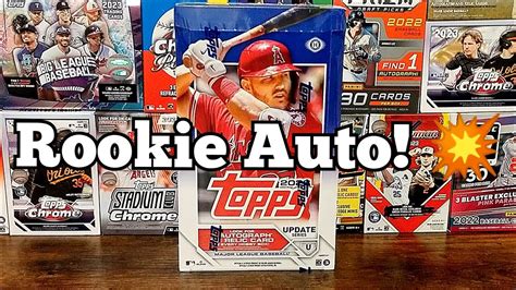 Rookie Auto Card 2023 Topps Update Hobby Box Review YouTube