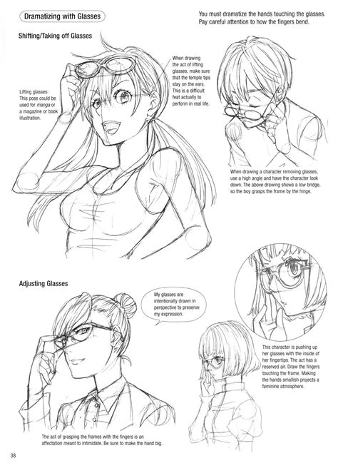 Dramatizing With Glasses Anime Poses Reference Illustration Character Design Manga Poses