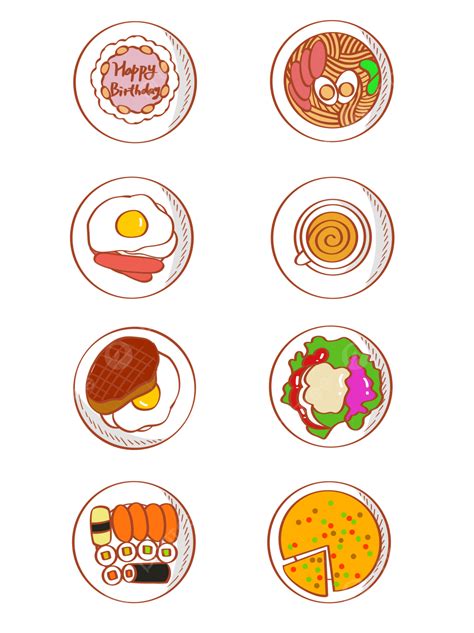 Hand Drawn Style Png Picture Hand Drawn Cartoon Style Foodie Icon