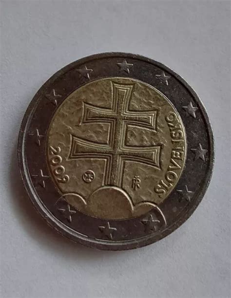 2 EURO MÜNZE 2009 Slowakei SLOVENSKO Doppelkreuz EUR 5 19 PicClick DE