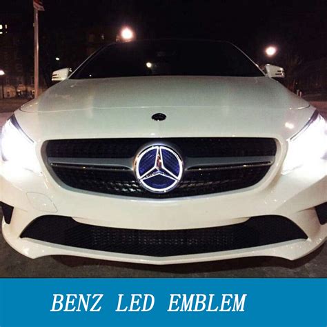 Buy LED Emblem Logo Grid LED Badge Front Light For Mercedes Benz A/B/C ...