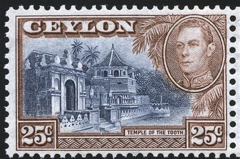 King George Vi Postage Stamps Ceylon Postzegels