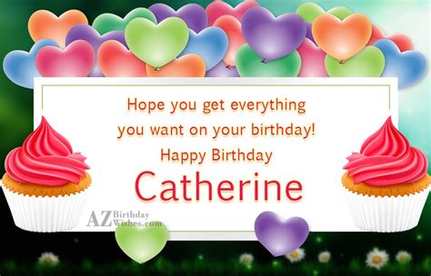 Happy Birthday Catherine - AZBirthdayWishes.com