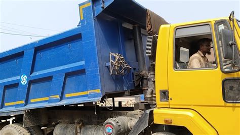 Amazing Dump Truck Unloading Sand Unloading From Truck Making New