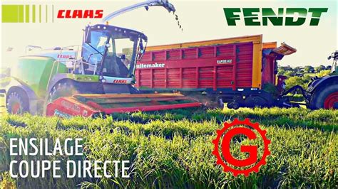 Ensilage Coupe Directe Seigle Et Herbe Avec L Eta Gautier Youtube