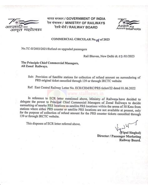 Provision Of Satellite Stations For Collection Of Refund Amount On