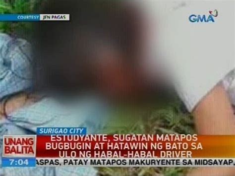 Estudyante Sugatan Matapos Bugbugin At Hatawin Ng Bato Sa Ulo Ng Habal