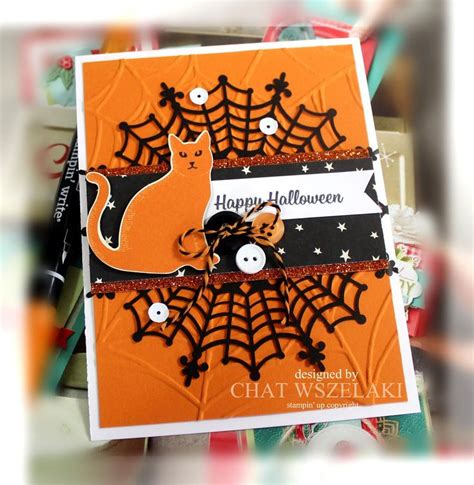 Spooky Cat Halloween Cards Handmade Halloween Paper Crafts Halloween Cards