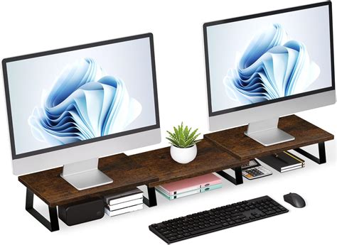 Aothia Large Dual Monitor Stand Computer Monitor Stand