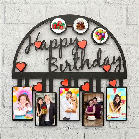 Happy Birthday Photo Frame, Personalized Photo Frames