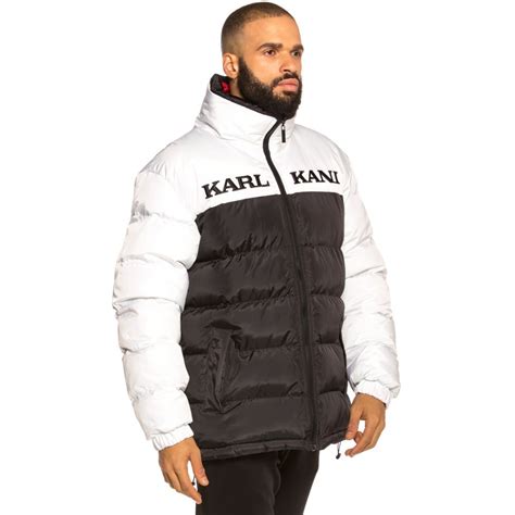 Chaqueta Karl Kani Retro Reversible Puffer Jacket Fw19 Blackwhite