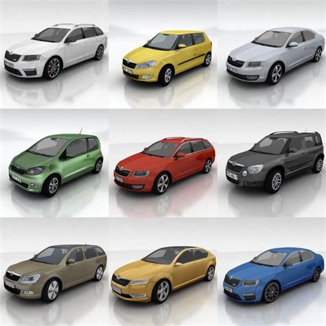 3d model skoda car