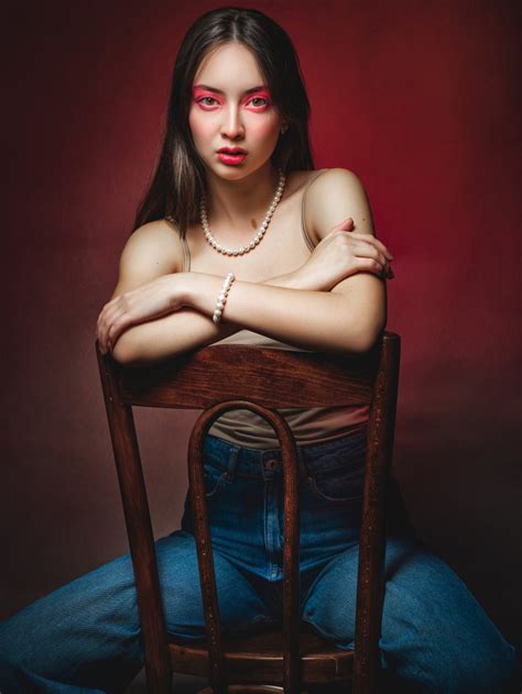 Veronika Dvoreckaya Nikolay Bobrovsky Chairs Sitting Glance Makeup