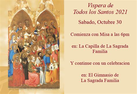 Vispera De Todos Los Santos 2021 Flyer Our Lady Of Guadalupe