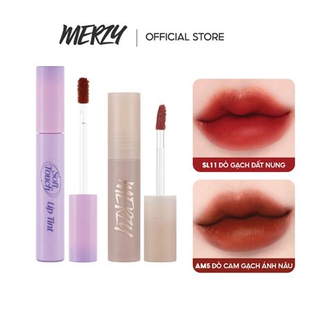 Combo 2 Son Kem Siêu Lì Merzy Soft Touch Lip Tint 3g Ver 2 Son Kem