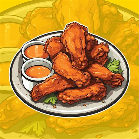 Premium Vector Realistic Vector Illustration Of Buffalo Wings