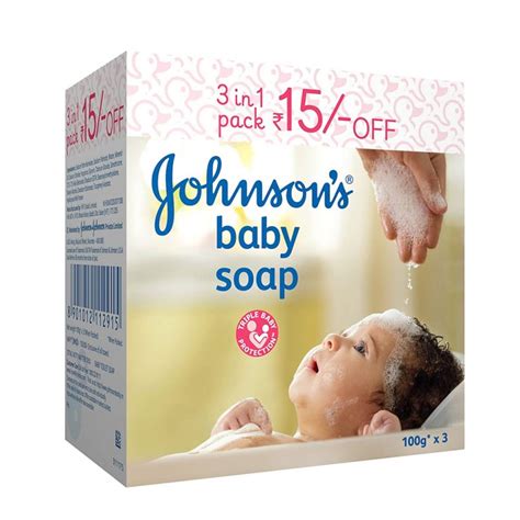 Johnsons Baby Soap 100g Pack Of 3 Harish Food Zone