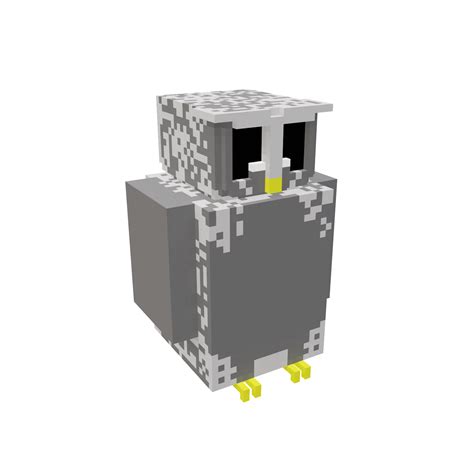 Kritrim Vault Owl Bird Voxel D Model