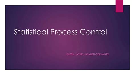 Statistical Process Control Ppt