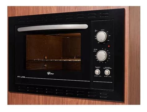 Horno El Ctrico Empotrado Fischer Fit Line L Negro V Mercadolibre